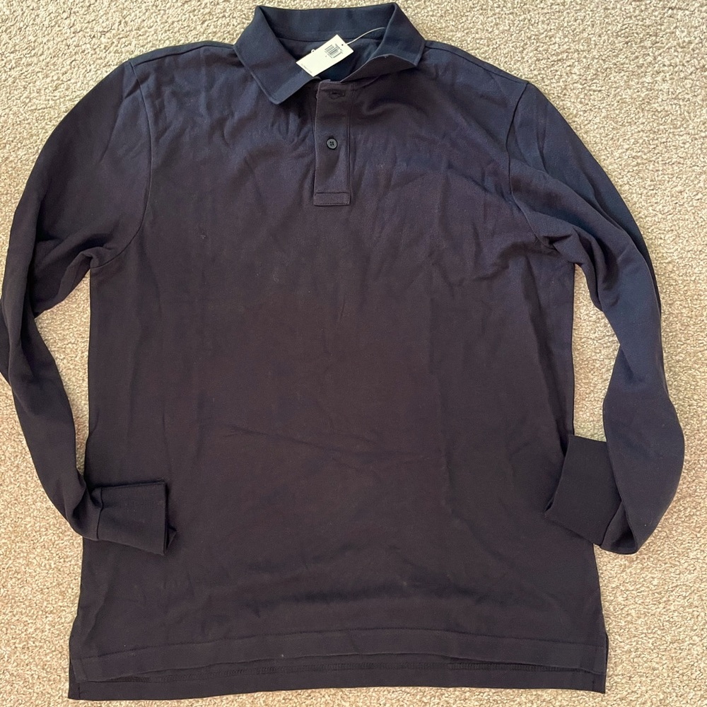 NWT Old Navy Long Sleeve Polo shirt L